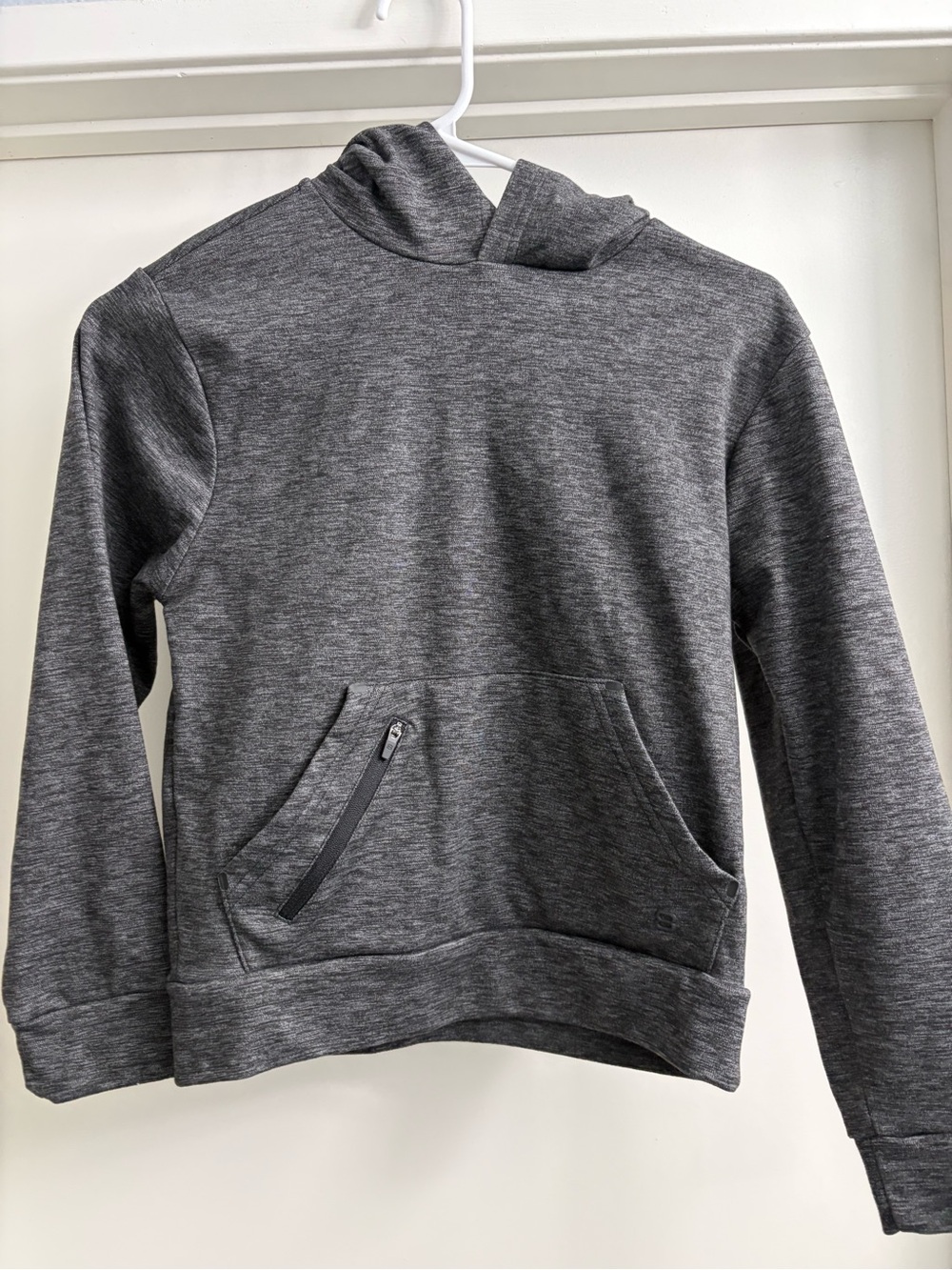 Layer 8 Boys Gray Hooded Pullover Jacket